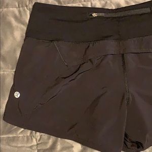 Black lululemon shorts